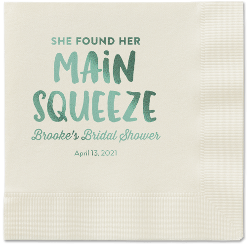 Main Squeeze Napkin, Green, Ecru, sage
