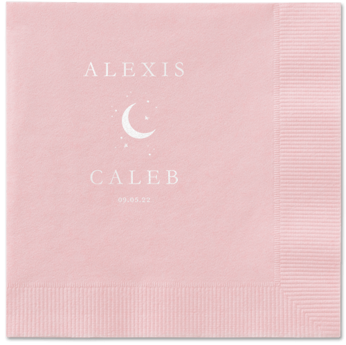 Celestial Union Napkin, White, Blush