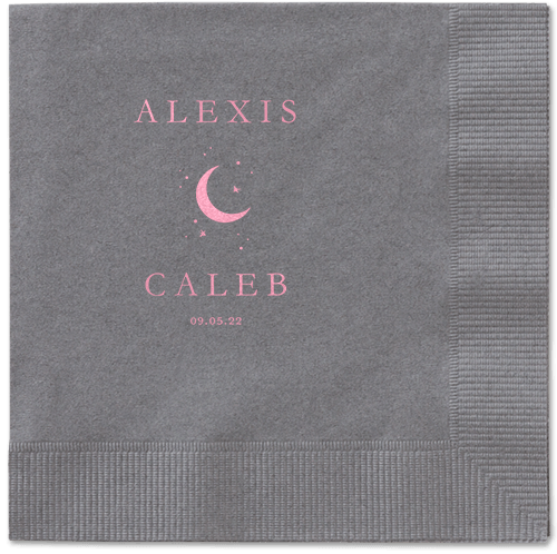 Celestial Union Napkin, Pink, Pewter, blush
