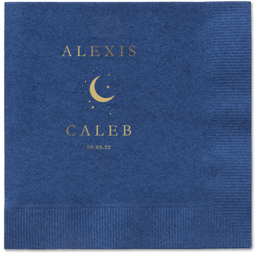 Celestial Union Napkin, Yellow, Navy