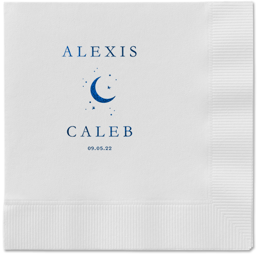 Celestial Union Napkin, Blue, White