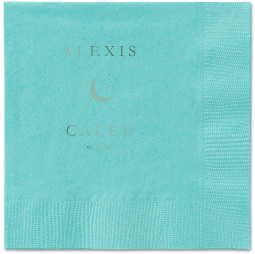 Celestial Union Napkin, Green, Aqua, sage