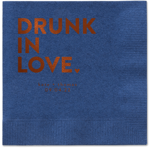 Drunk in Love Napkin, Brown, Navy, mocha