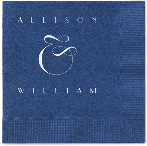 Nouveau Connection Napkin, Grey, Navy