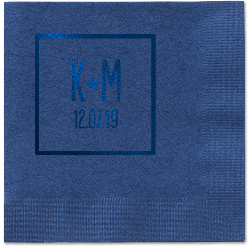 Boxed Bliss Napkins, Blue, Navy, Midnight