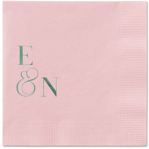 Arched Rehearsal Napkin, Green, Blush, sage