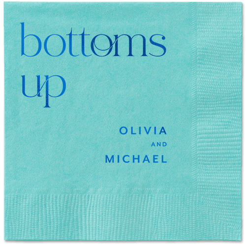 Modern Dining Napkin, Blue, Aqua, royal