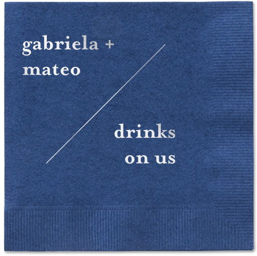 Modern Stylings Napkin, Grey, Navy