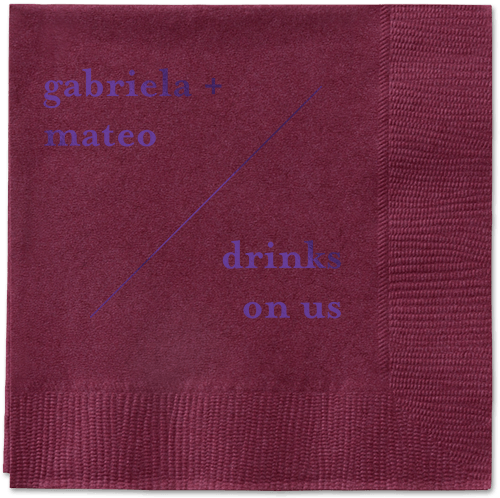 Modern Stylings Napkin, Purple, Berry