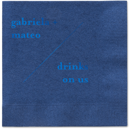 Modern Stylings Napkin, Blue, Navy, royal