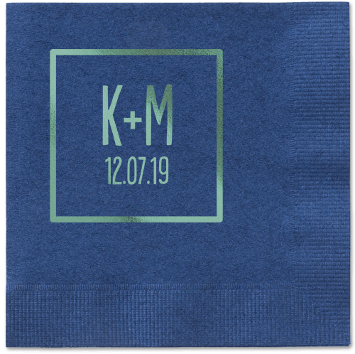 Boxed Bliss Napkins, Green, Navy, Sage