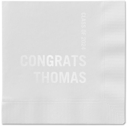 Bold Acclaim Napkin, White, White