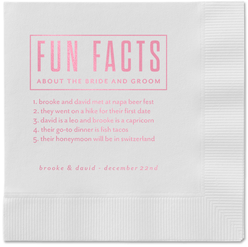 Pink Cocktail Napkins
