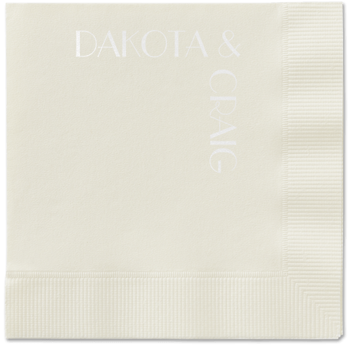 Enchanted Event Napkin, White, Ecru