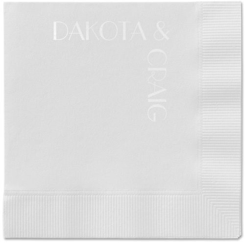Enchanted Event Napkin, White, White, white