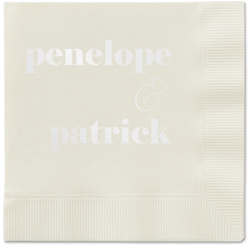 Winsome Wanderlust Napkin, White, Ecru