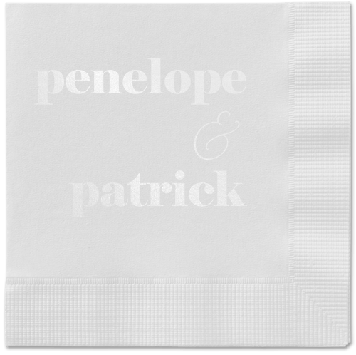 Winsome Wanderlust Napkin, White, White, white