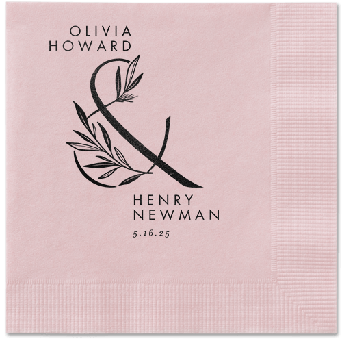 Splendid Spruce Napkin, Black, Blush, black