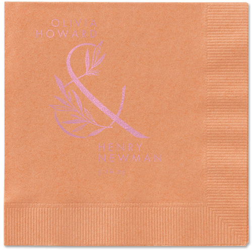 Splendid Spruce Napkin, Pink, Coral, blush