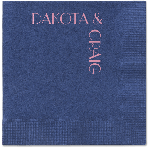 Enchanted Event Napkin, Pink, Navy, blush