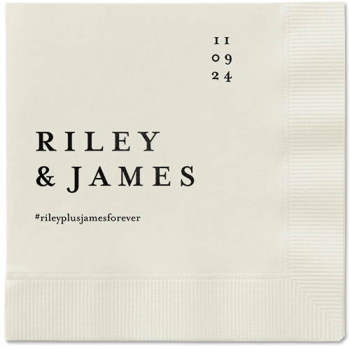 Black Table Napkins