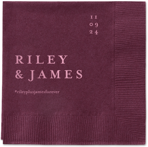 Weathered Wash Napkin, Pink, Berry, blush