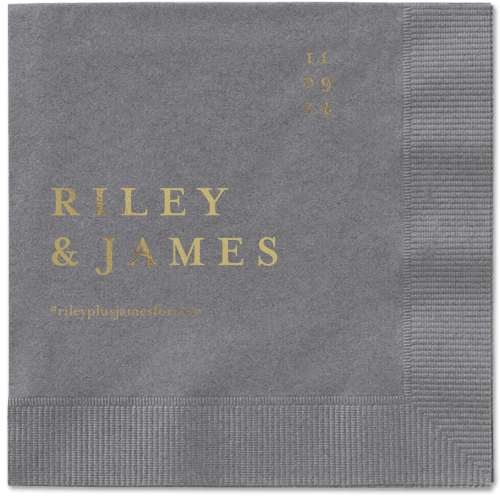 Weathered Wash Napkin, Yellow, Pewter