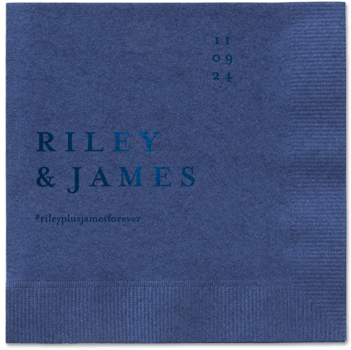 Weathered Wash Napkin, Blue, Navy, midnight