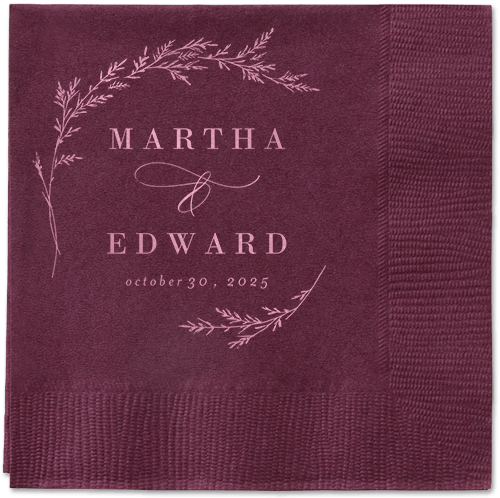Spectacular Spruce Napkin, Pink, Berry