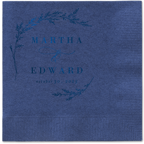 Spectacular Spruce Napkin, Blue, Navy, midnight