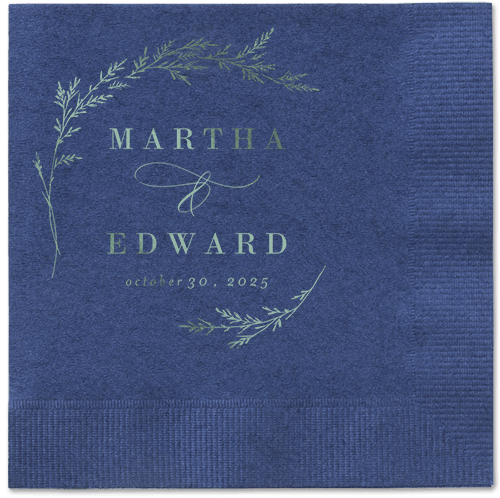 Spectacular Spruce Napkin, Green, Navy, sage