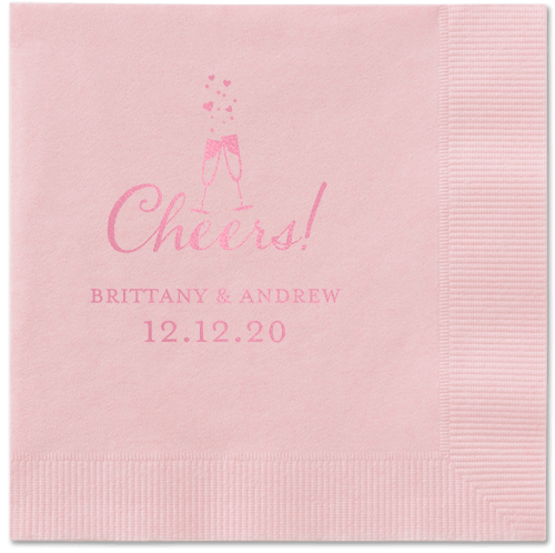 Cherished Cheer Napkins, Pink, Blush