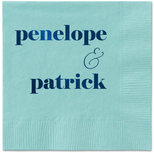 Winsome Wanderlust Napkin, Blue, Aqua