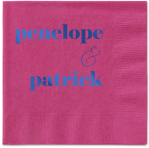 Winsome Wanderlust Napkin, Blue, Magenta