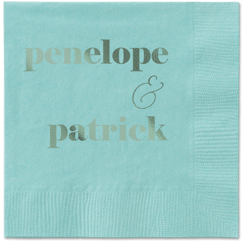 Winsome Wanderlust Napkin, Green, Aqua, sage