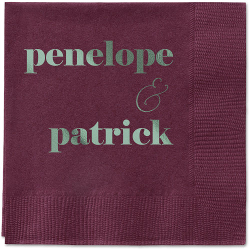 Winsome Wanderlust Napkin, Green, Berry