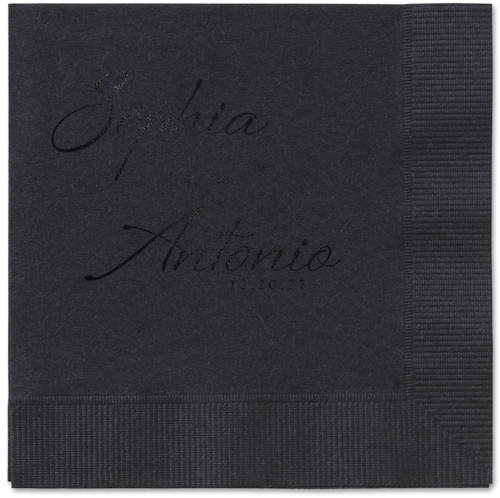 Torn Textures Napkin, Black, Black, black