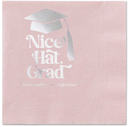 Nice Cap Napkin, Grey, Blush