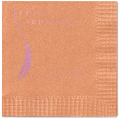 Direct Tassel Napkin, Pink, Coral, blush