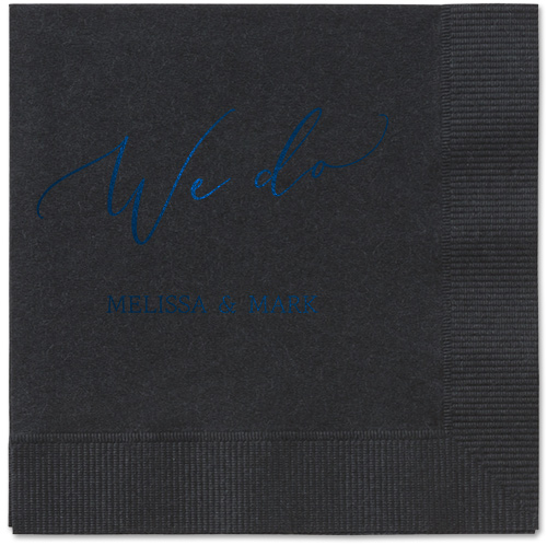 Snapshot Serenity Napkin, Blue, Black