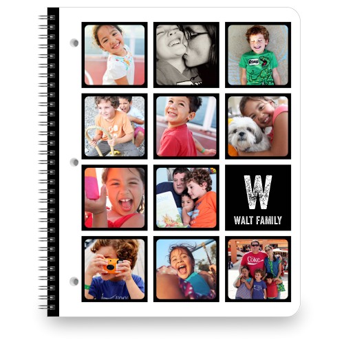 Pictogram Large Notebook, 8.5x11, Black