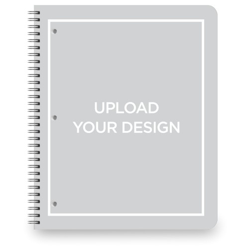 Upload Your Own Design Large Notebook, 8.5x11, Multicolor