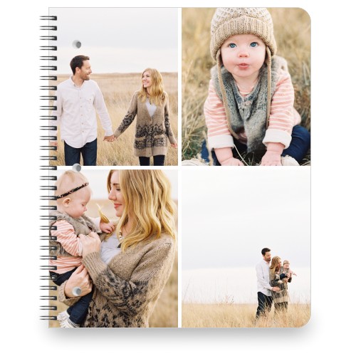 Gallery of Four Large Notebook, 8.5x11, Multicolor, multi