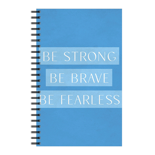 Strong Brave Fearless 5x8 Notebook, 5x8, Multicolor