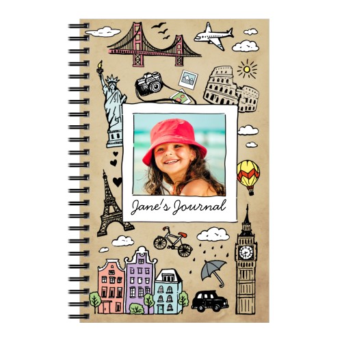 Travel Whimsy Notebook Spiral Notebooks Shutterfly