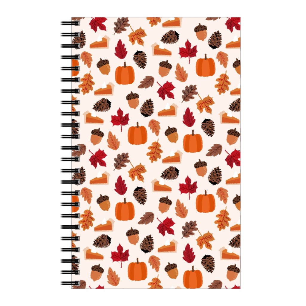 Autumn Leaves and Pumpkin Pie - Multi Notebook, 5x8, Multicolor