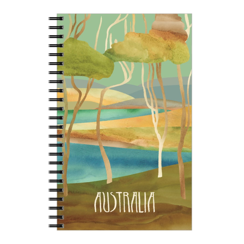 Vintage Australia Scenery - Multi Notebook, 5x8, Multicolor