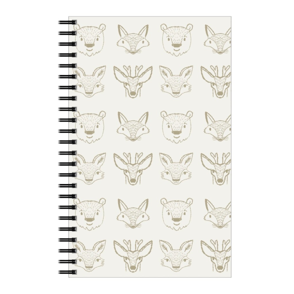 Forest Friends - Neutral Notebook, 5x8, Beige