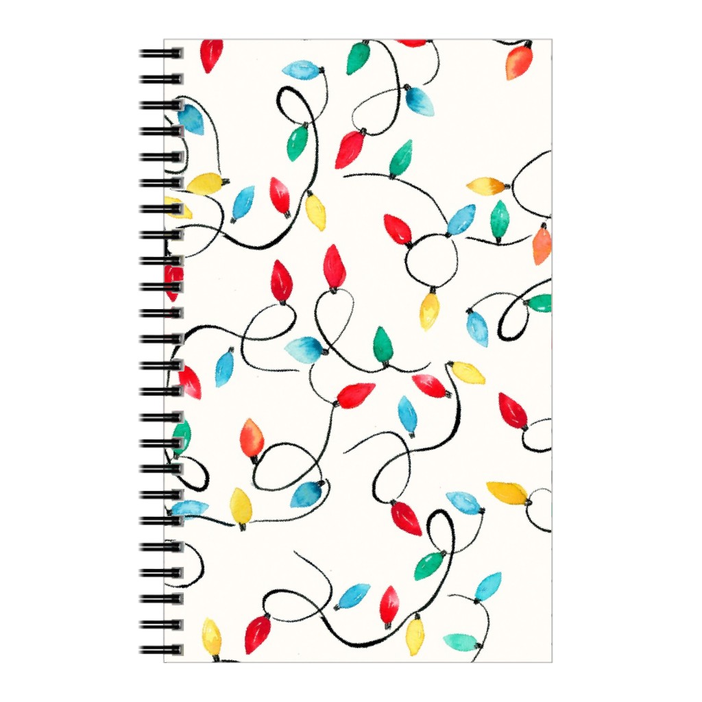 Christmas Lights Decoration - Multi Notebook, 5x8, Multicolor