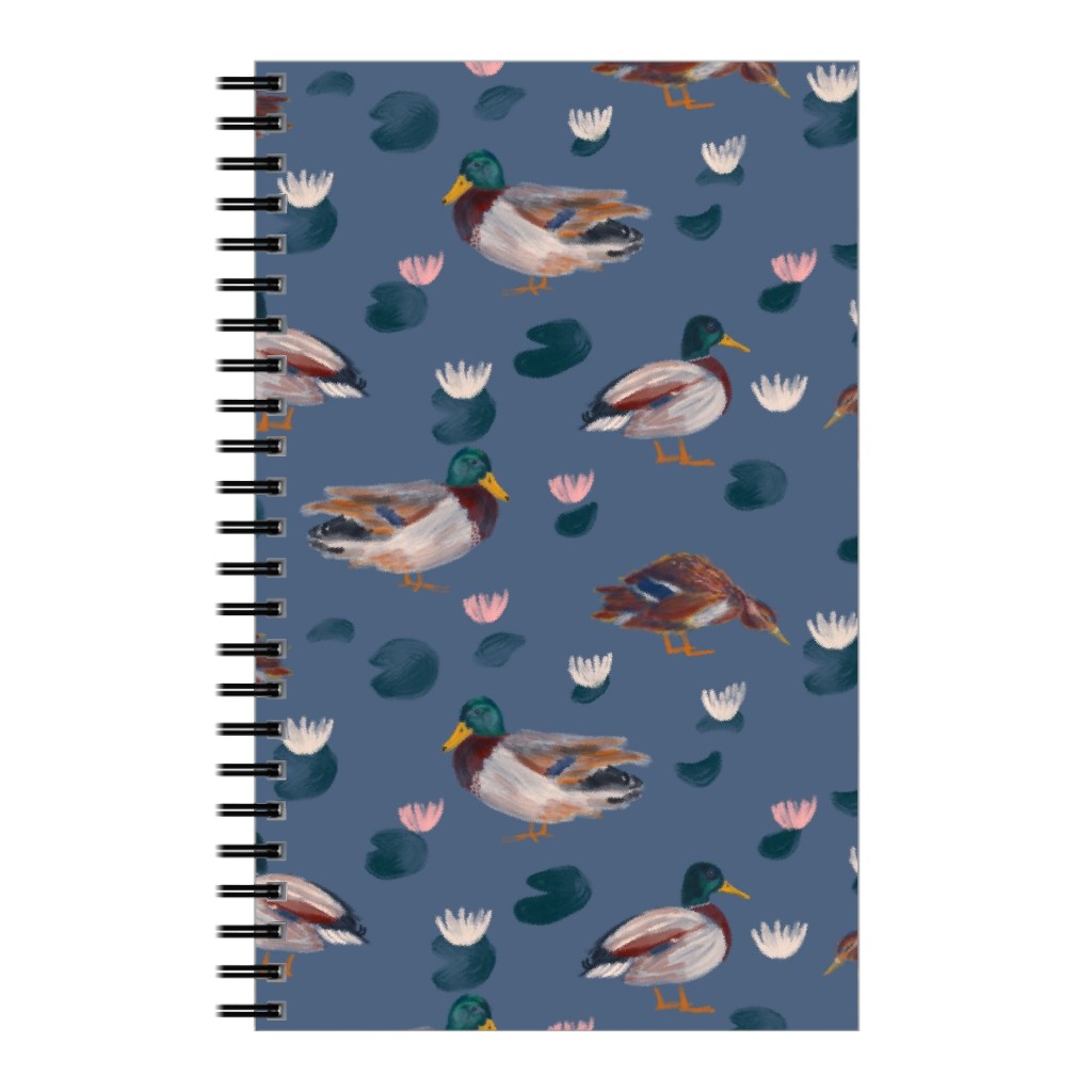 Mallard Ducks Notebook, 5x8, Blue, Gibraltar